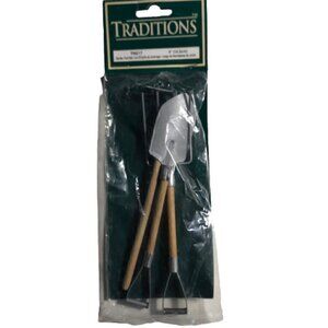 🛒 $5 Set of 3 - 4" Garden Tools for crafting shovel, pitch fork, 2509